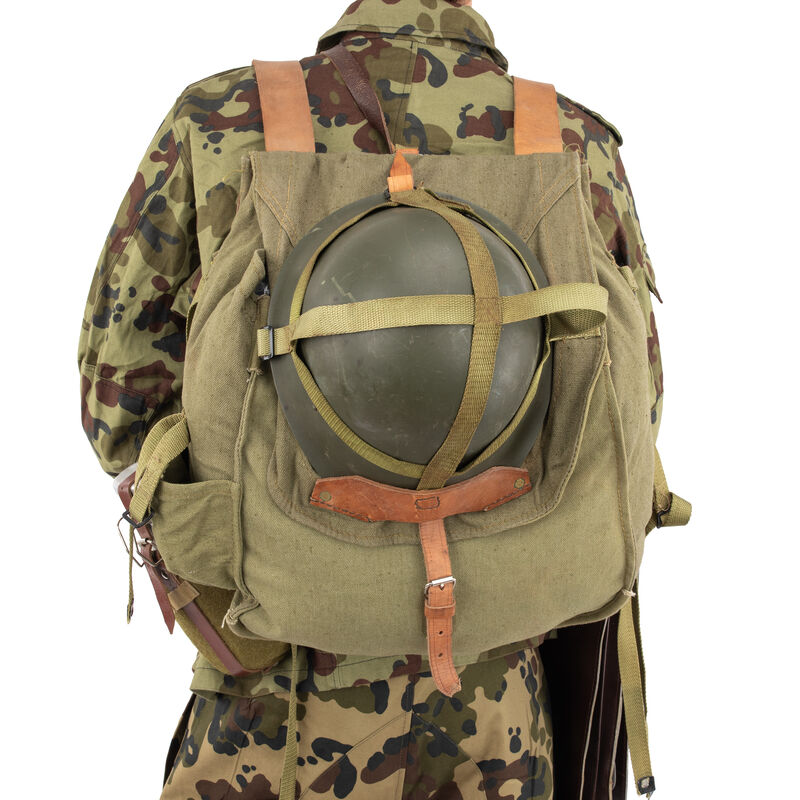 Romanian Military Canvas Backpack with Helmet Straps, , large image number 7
